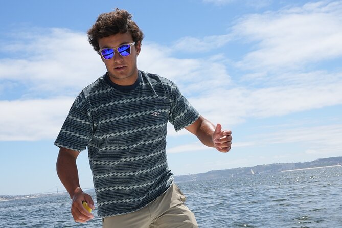 4 Hours Private Swimming/Sailing Tour on Sailboat in Lisbon Beach - 33-foot sailboat comfort: swimming time, blankets, and the blue LED moment