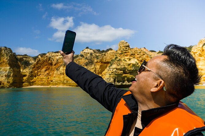 Algarve Private Tour from Lisbon with Benagil Caves Boat Trip - Portimão marina and the boat timetable to the cave system