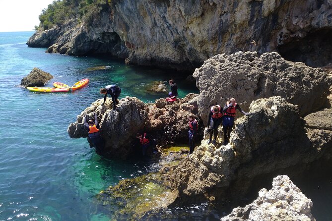 Award Winner Premium Kayak and Coasteering Adventure with Lunch - Coasteering, Cliff Jumps, and the Real Meaning of Moderate Fitness