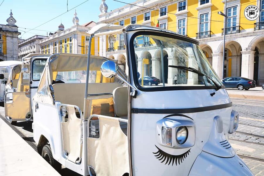 Belem Tower Tuk Tuk Tour Lisbon Old Town, City Center, Belém - Santa Justa to Lisbon Cathedral: the Old Town foundation