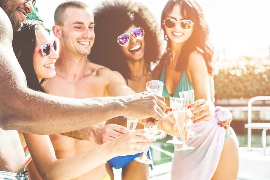 Boat Party to the Beach with Swimming Stops, DJ and Open Bar - Where to Meet the Boat: Praça do Comércio Check-In Fast Track