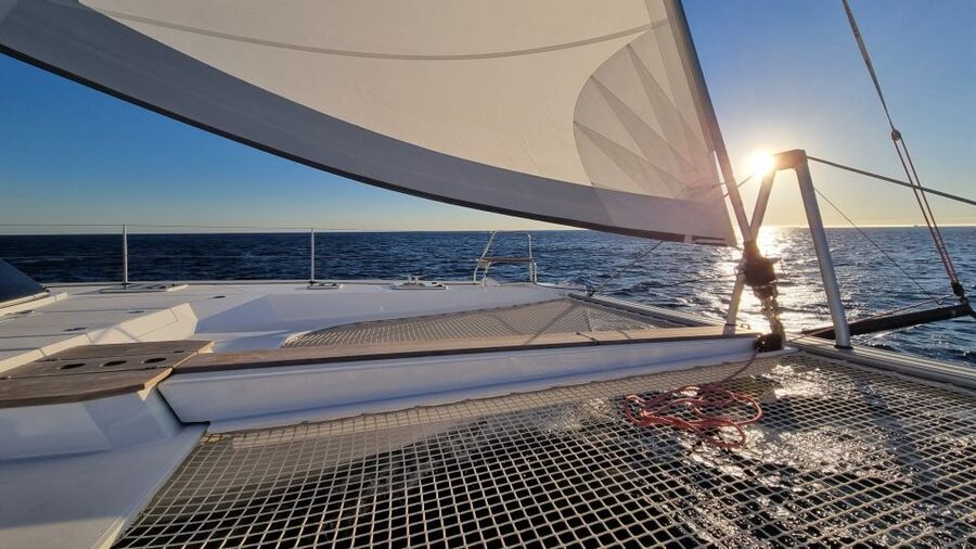 Cascais:Luxury Private Sailing Catamaran Cruise with a Drink - Heading toward Lisbon or going more west for Roca Cape