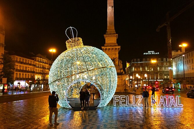 Christmas Lights Lisbon Tour with a Local in Private Eco Tuk Tuk - Baixa’s downtown glow: squares, arches, and the 1755 earthquake rebuild