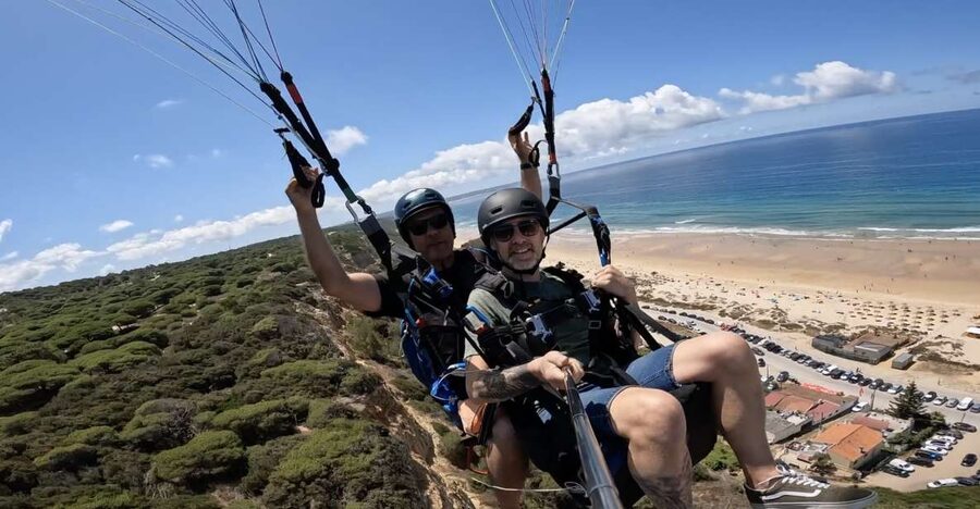 From Lisbon: Paragliding Tandem Flight - Entering The Sky: What This Lisbon Tandem Flight Feels Like
