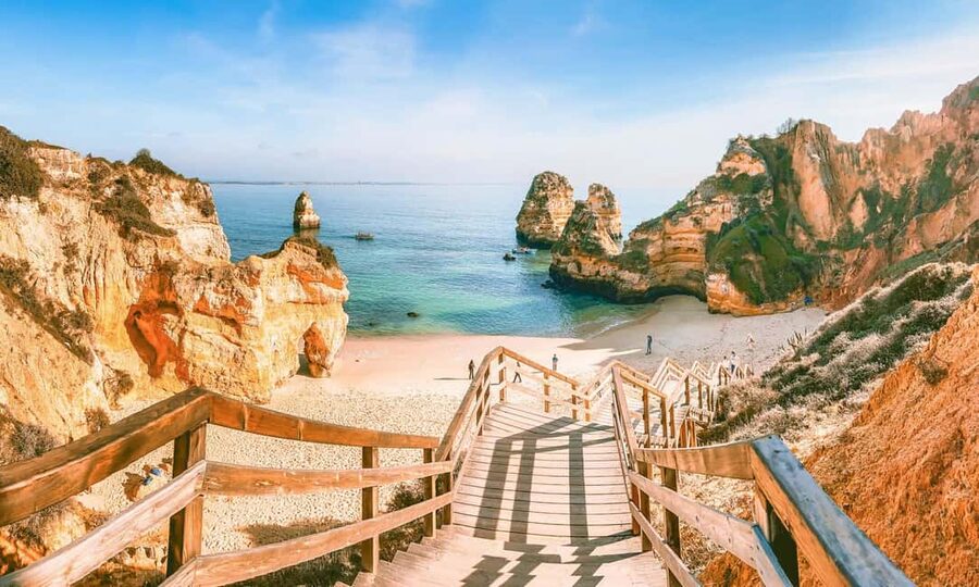 From Lisbon: Private Day Trip to Algarve with Hotel Pick Up - Ponta da Piedade: walking the rocks with sunset energy