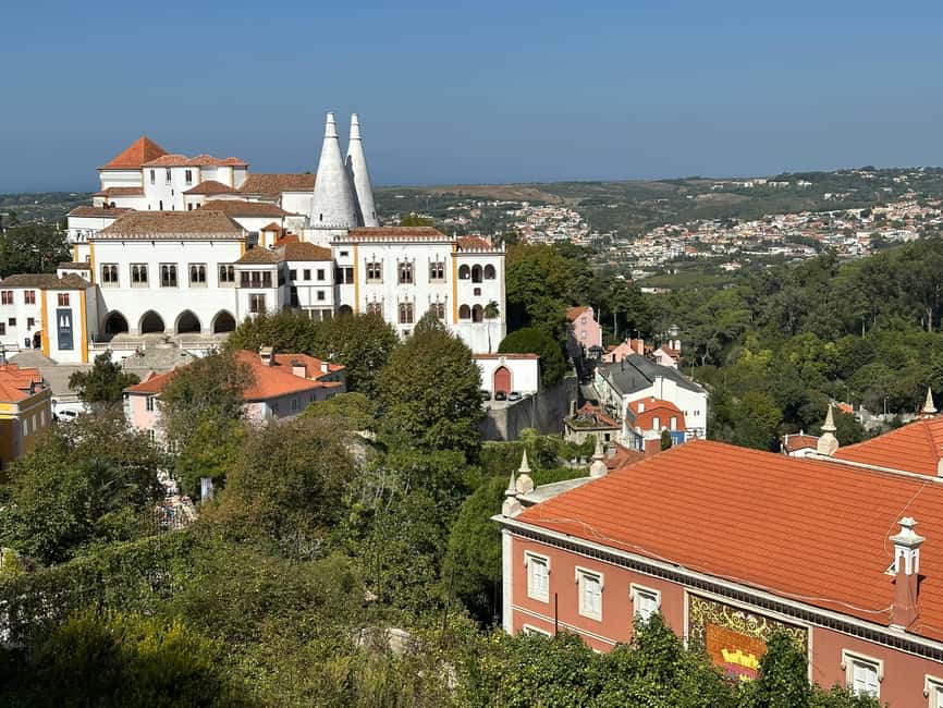 From Lisbon: Sintra, Pena Palace, Regaleira, Roca & Cascais - Boca do Inferno, Guincho Beach, and the Cascais coastline mood shift