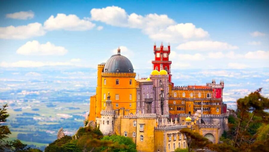 From Lisbon: Sintra, Pena, Regaleira, Coast Roca & Cascais - Pena Palace: the views are the whole point