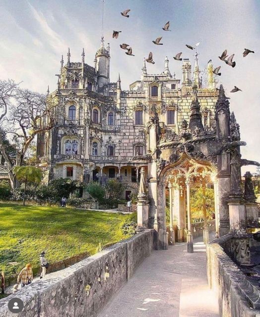 From Lisbon: Visit Queluz, Sintra, Cabo da Roca and Cascais - Pena Palace and the Pena Gardens walk: fairytale exteriors, then serious interiors