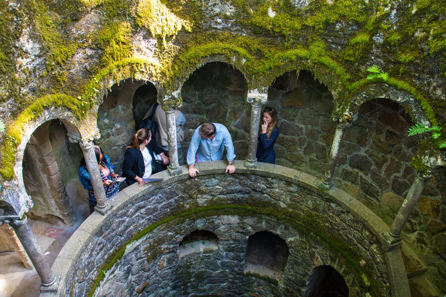 From/To Lisbon: Sintra Hop-on Hop-off Tickets + Audio Guide - Quinta da Regaleira: Tunnels, Symbols, and Slower Walking