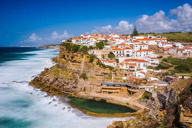 Full-Day Private Sintra Tour with Wine Tasting and Pena Palace - Moorish Castle walls and the dune beach break