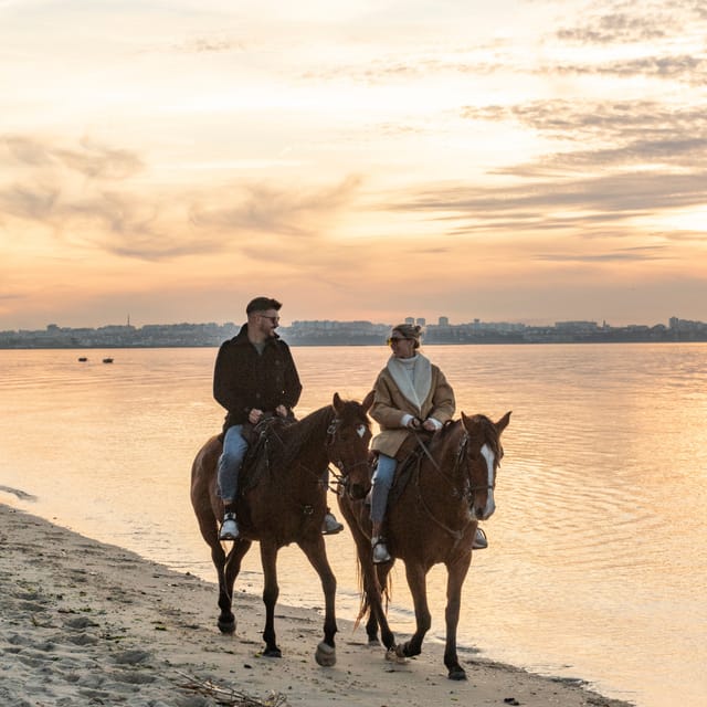 Horseback Riding On The Beach At Sunset - What Happens When Weather Turns