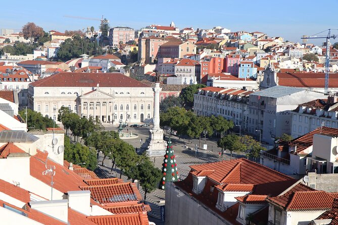 Jewish Sephardic history in Lisbon - Rossio Square and the Soldier King column: Inquisition-era change made visible