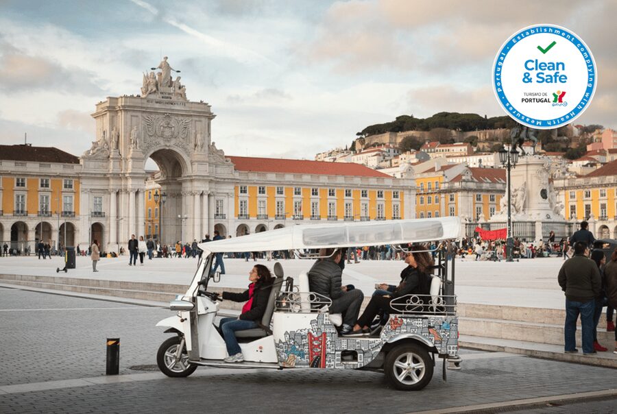 Lisbon: 2h Old Lisbon Tuk Tuk Tour - The Route Stop-by-Stop: From Baixa to the Final Miradouro