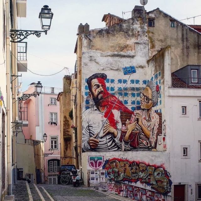Lisbon 3-Hour Street Art Tour - The end point: finishing at a Vhils mural
