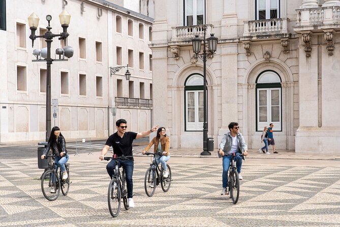Lisbon 360 City Tour: Bike tour, Boat Trip and Helicopter Flight - Alfama and Praça do Comércio: Old Churches, Big Squares, Tagus Views