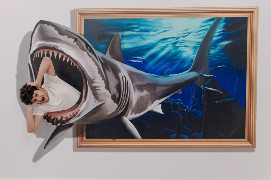 Lisbon: 3D Fun Art Museum Admission Ticket - The Van Gogh-Style Doctor, Safari, Dino Pet, and the Creation of Adam Scene