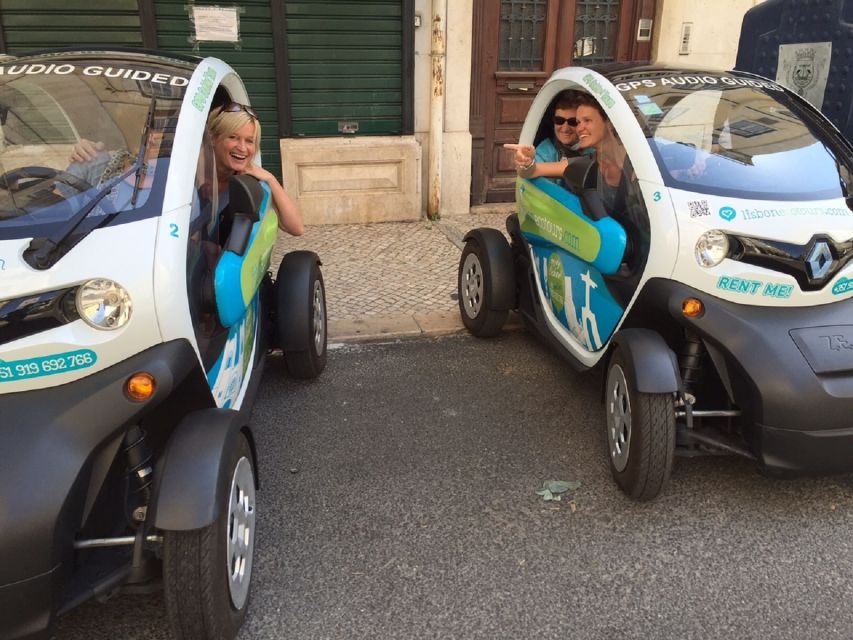 Lisbon 6H Ride in an Electric Car & GPS Audio Guide - Bairro Alto and Principe Real View Stops for Photos and Breaks