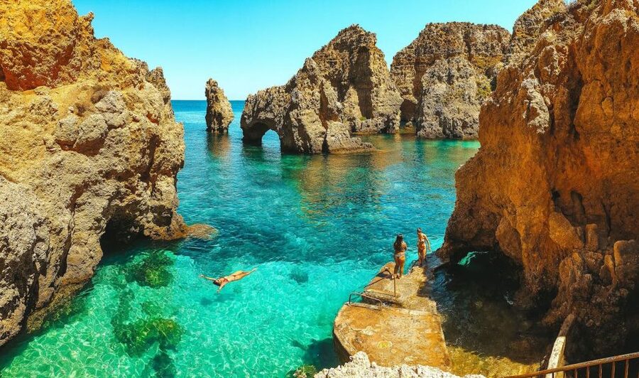 Lisbon: Algarve, Benagil Cave, Carvoeiro & Lagos Day Trip - Lagos: dramatic cliffs and golden sand, with time to actually enjoy it