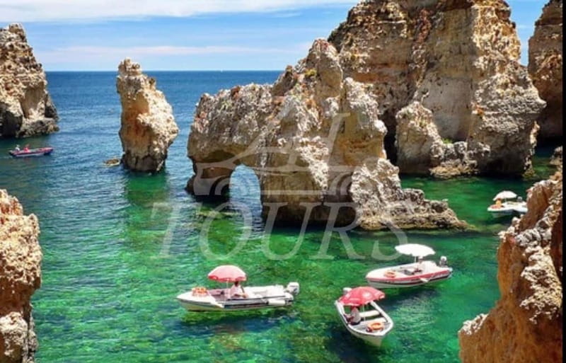 lisbon: algarve, benagil cave, portimao, Lagos private tour. - Praia Dona Ana: golden sand and cliff drama