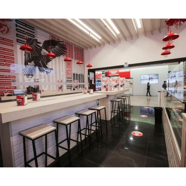 Lisbon: Benfica Stadium and Museum Tour with Meal and Scarf - Red Snack meal inside the Luz: quick fuel with clear choices