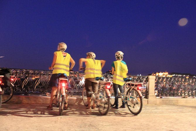 Lisbon By Night Bike Tour - First Big View: Miradouro de São Pedro de Alcântara at Sunset