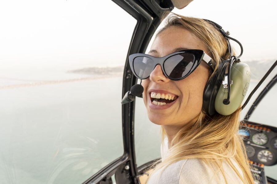 Lisbon: City and Coastline Sightseeing Helicopter Flight - The 25th April Bridge and the Christ King Monument Moment
