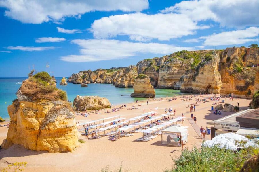 Lisbon: Day Trip to Algarve Paradise – Cliffs, Caves & Beach - Carvoeiro and Algar Seco: viewpoints, coves, and that salt-air feeling