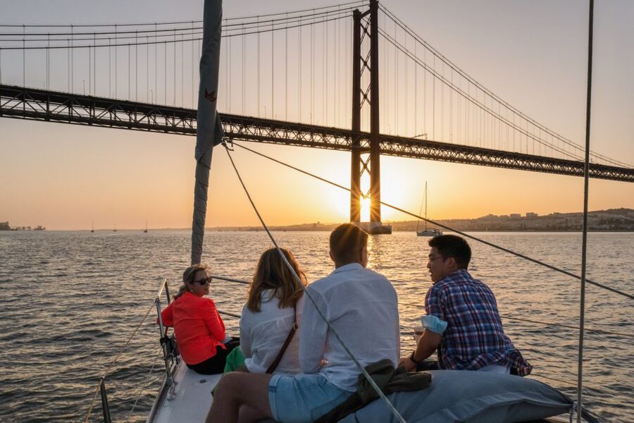 Lisbon: Daytime/Sunset/Night City Sailboat Tour with Drink - Belém Tower and Jerónimos Monastery: the classic duo from the water