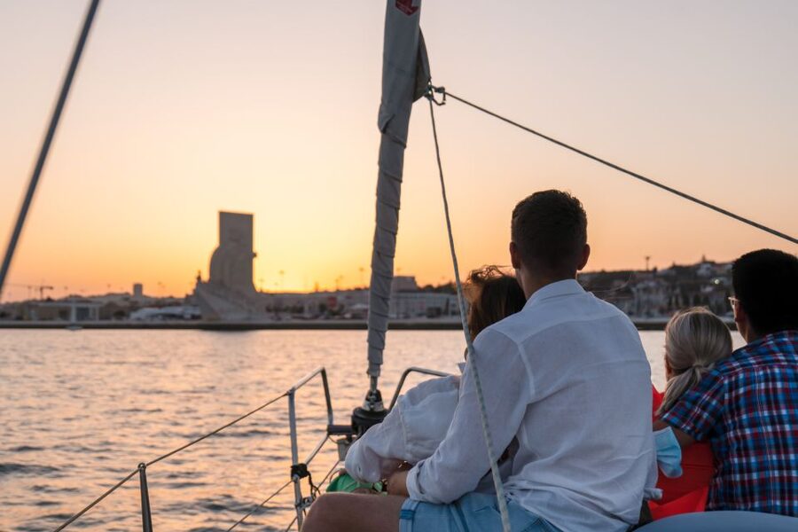 Lisbon: Daytime/Sunset/Night City Sailboat Tour with Drink - Under the 25 de Abril Bridge: Lisbon’s engineering moment
