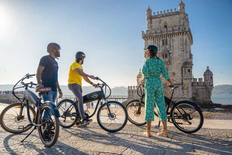 Lisbon: Electric Bike Tour by the River to Belém - Belém Tower finish: the maritime icon you came for