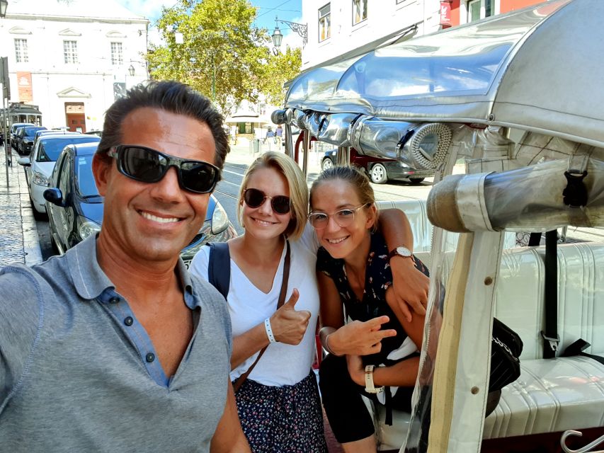 Lisbon: Electric Tuk Tuk Private Tour of the Seven Hills - Starting at Restauradores: Lifts, Squares, and Getting Oriented