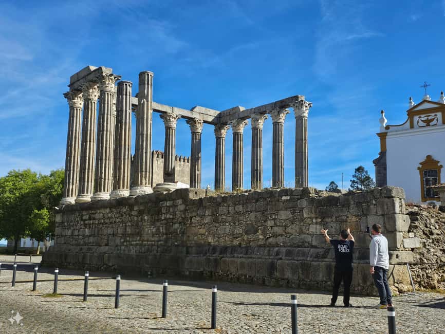 Lisbon: Évora (w/ Cathedral & Bones), Cartuxa & Cork Factory - Roman Temple of Évora: ancient stones first
