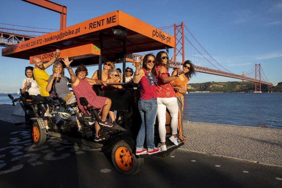 Lisbon: Fun Beer Bike by the Seafront - Key highlights you’ll care about