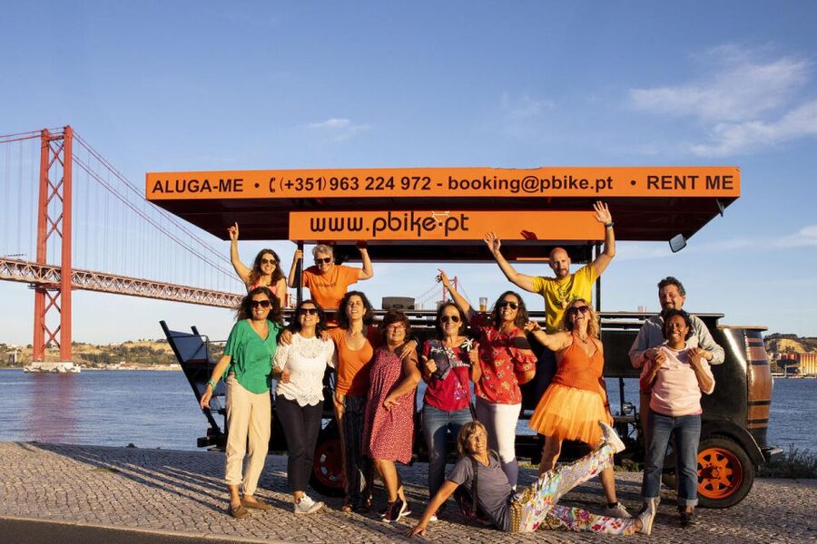 Lisbon: Fun Beer Bike by the Seafront - Drinks and Music: What Makes It Fun, and What Keeps It Safe