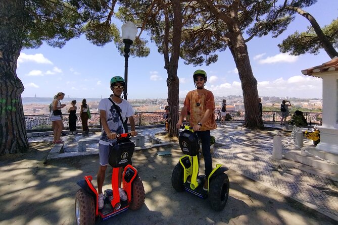 Lisbon Highlights Guided Segway Tour - Largo do Carmo: jacaranda shade and monastery ruins