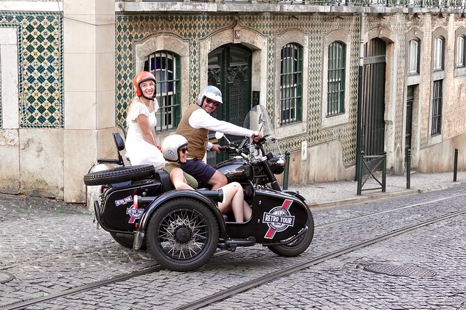 Lisbon Historic - Private Vintage Sidecar Tour - From R. Garrett to Praça do Comércio: the ride starts with a landmark