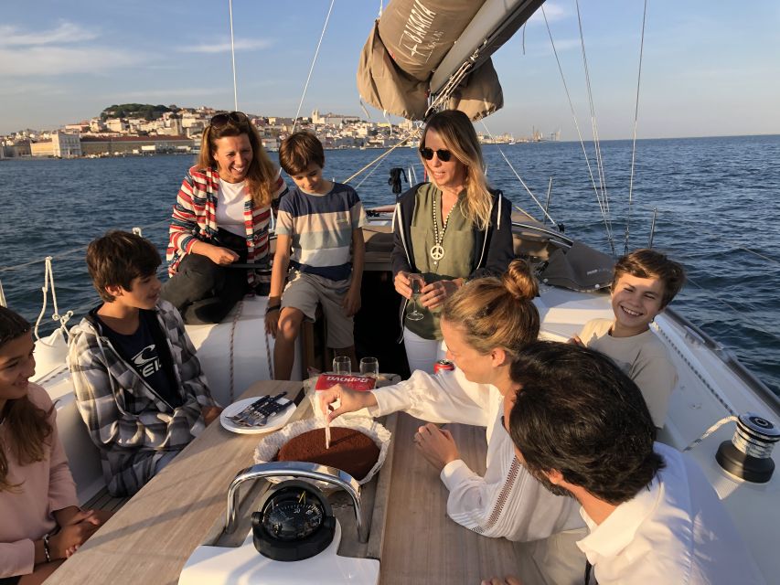 Lisbon: Luxury Private Sailing Boat Cruise on River Tagus - Cristo Rei and the Hills: Bairro Alto, Alfama, and Castelo de S. Jorge from Above the Water