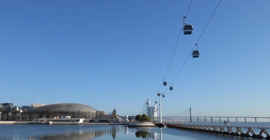 Lisbon: Nations Park Gondola Lift One-Way Cable Car - North vs South Terminals: The Choice That Changes Your Views