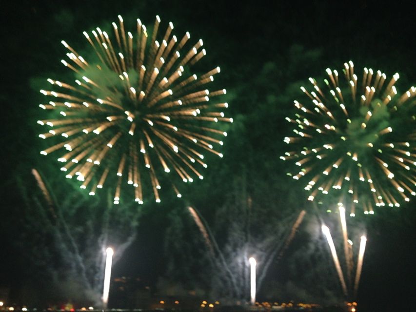 Lisbon: New Year’s Eve Fireworks Tagus River Sailing Cruise - The fireworks moment: raisins, bolo rei, and a wide-angle New Year