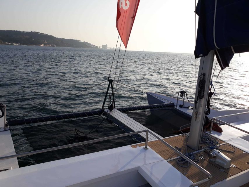 Lisbon: Private Catamaran Charter for up to 18-People - On the Way Back: Passing MAAT Museum and the Discover Monument