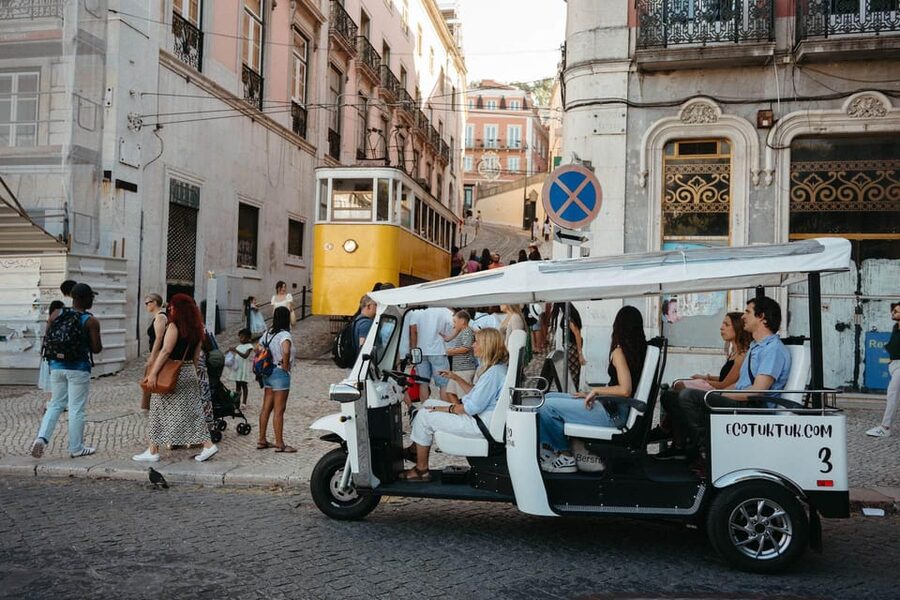 Lisbon: Private Christmas Lights Tour by Eco Tuk Tuk - The Route: From Avenida da Liberdade Into Cais do Sodré
