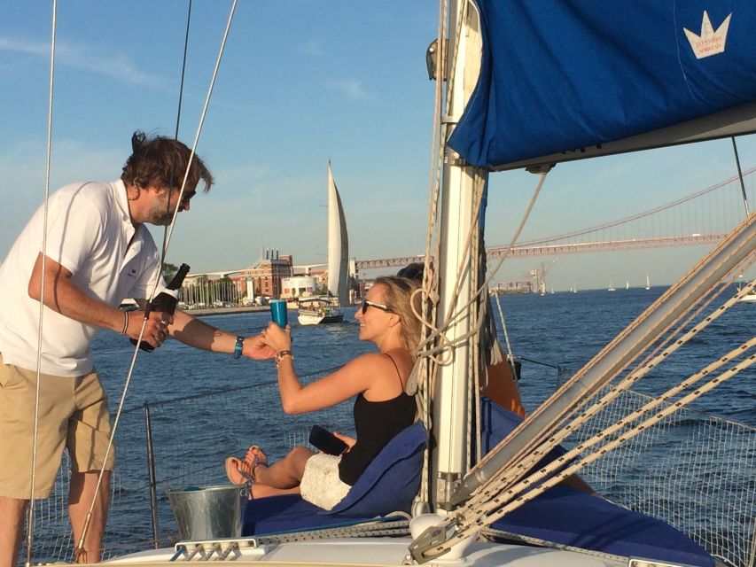Lisbon: Private Sunset Sailing Tour with Champagne - Returning along the north bank: Terreiro do Paço and Cais do Sodré in golden light