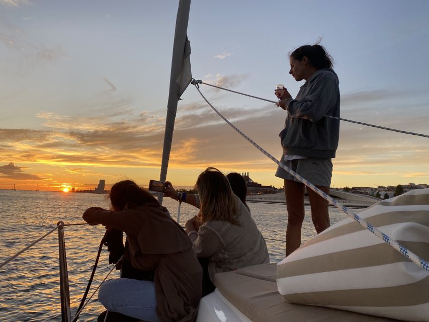 Lisbon: Private Tagus River Sunset Cruise on a Luxury Boat - Luxury sailing boat comfort for a 2-hour sunset window