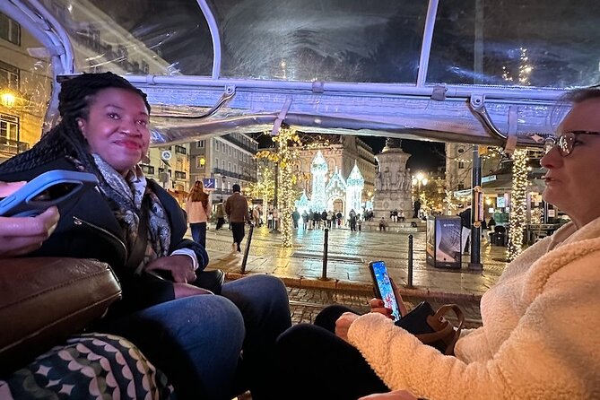 Lisbon Private Tour by Tuk Tuk (Christmas Lights) - Rua do Ouro to Armazéns do Chiado: storefront sparkle up close