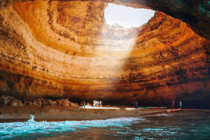 Lisbon: Private Tour to Algarve, Algar Seco, Benagil & Lagos - Portimão speedboat: Benagil Cave and 16+ secret caves