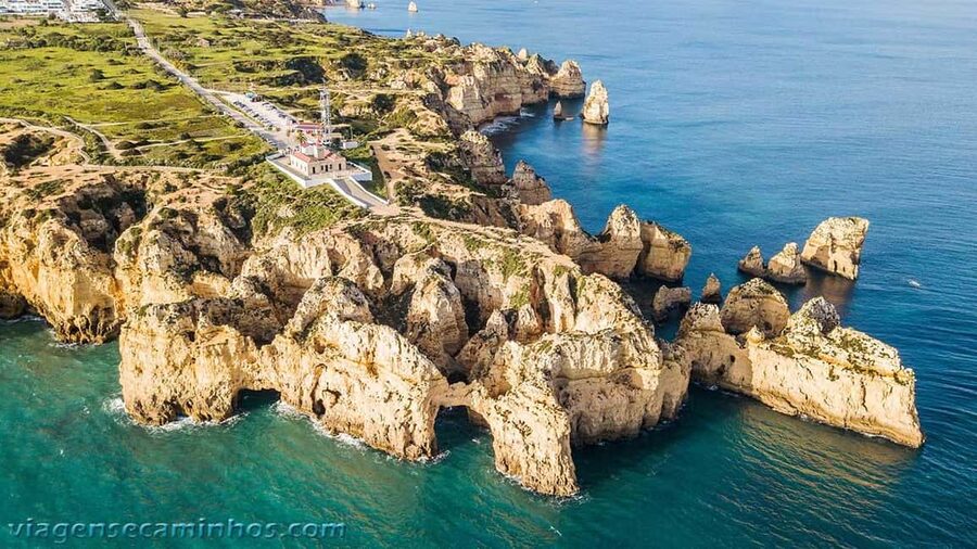 Lisbon: Private Tour to Algarve, Algar Seco, Benagil & Lagos - Ponta da Piedade and Praia do Camilo: stairs, viewpoints, swim time