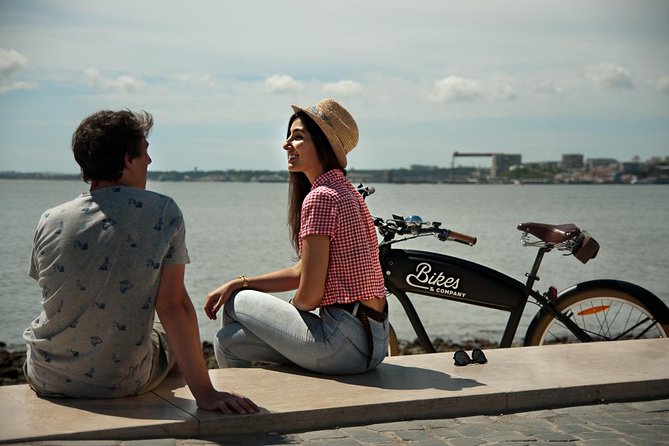 Lisbon Regular or Electric Bike Rental - Rossio Squares and Portuguese Pavement Patterns