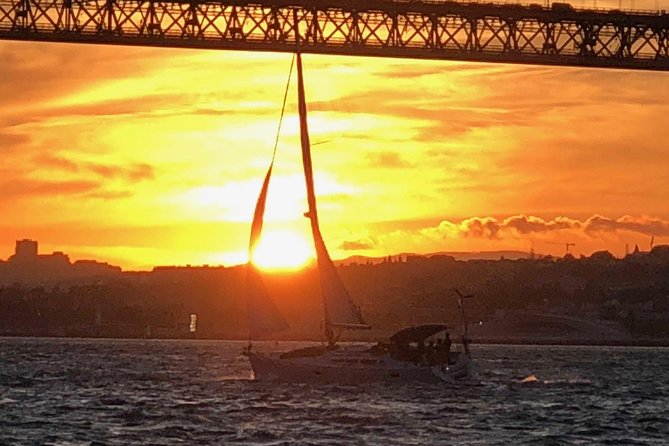 Lisbon River Sunset Sailing Cruise - The 25 de Abril Bridge: the Golden Gate-sister moment from beneath