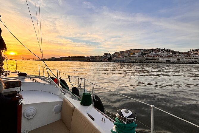 Lisbon's Iconic Waterfront by Sail - A River-Side View of a 15th-Century Tower