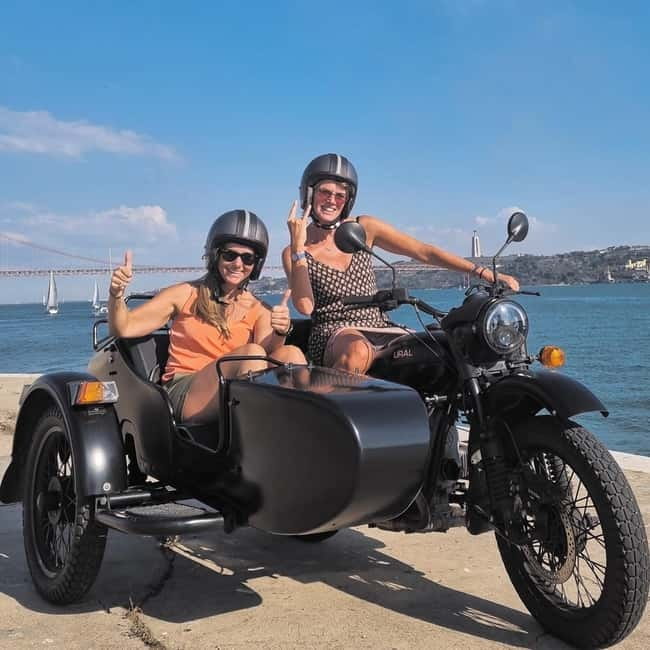 Lisbon Sidecar Tour ( the netflix one) - Getting picked up and fitted into a Ural sidecar